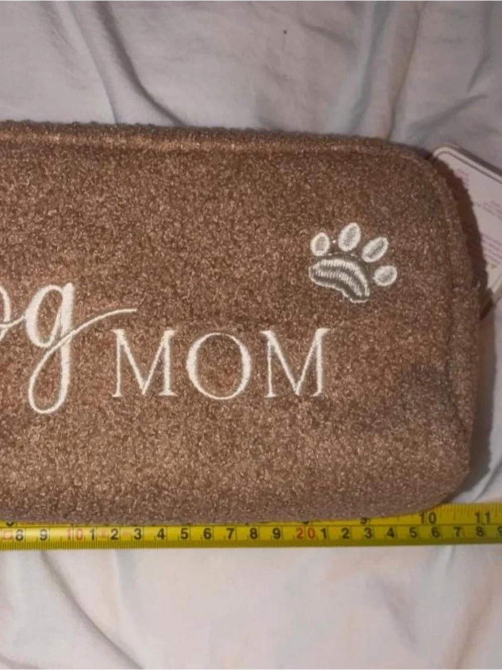 Dog Mom Brown Cosmetic Bag - Stylish Travel Pouch
